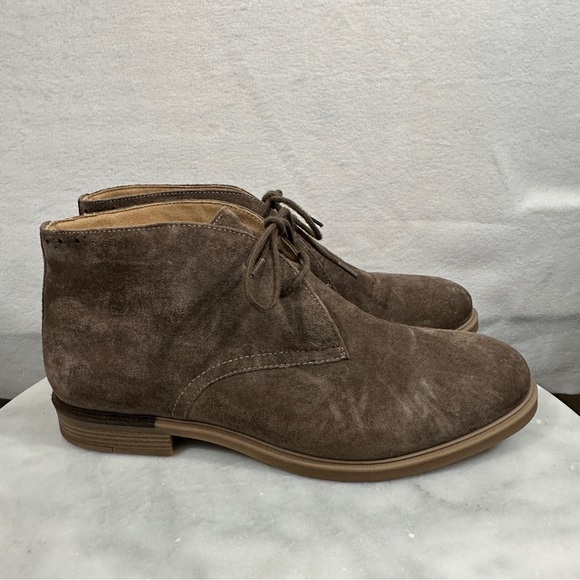 Hush Puppies Bailey suede tan brown chukka lace up ankle boot bootie leather - Picture 7 of 11